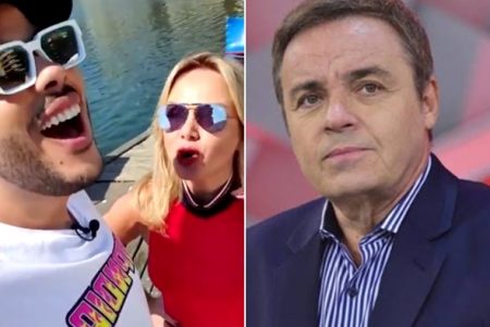Eliana entrevista Hugo Gloss em dia de homenagens a Gugu e é criticada