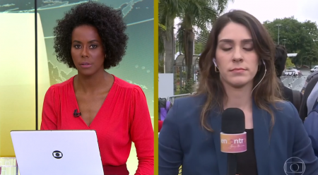 Maju Coutinho entra em plantão com notícia sobre Gugu na Globo