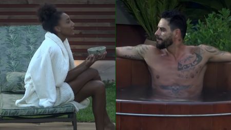 A Fazenda 2019: Sabrina e Diego se divertem ao contar sonhos estranhos