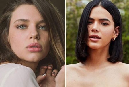 Bruna Marquezine fica irreconhecível e é confundida com Bruna Linzmeyer