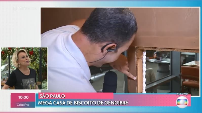 Ana Maria Braga dá nova bronca em repórter após ele “desmanchar” casa