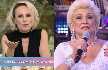 Ana Maria Braga recebe Andréa Beltrão e se emociona ao lembrar de Hebe Camargo