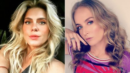 Carolina Dieckmann relembra foto de topless ao lado de Angélica