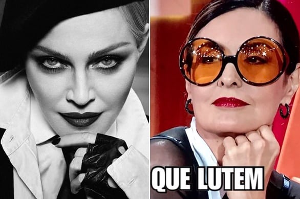 Fátima Bernardes “incorpora” Madonna ao vivo e imagens repercutem