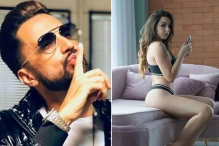 Filha de Latino canta música gospel e cantor reage