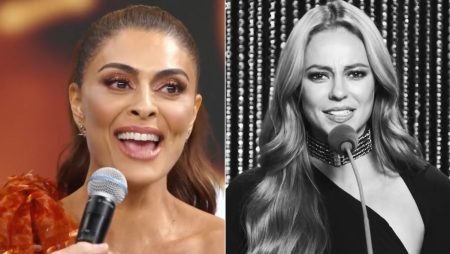 Juliana Paes fala sobre rivalidade e reacende polêmica com Paolla Oliveira no Troféu Domingão