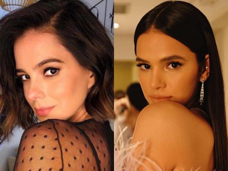 Bruna Marquezine e Vera Viel se encontram e semelhança chama a atenção