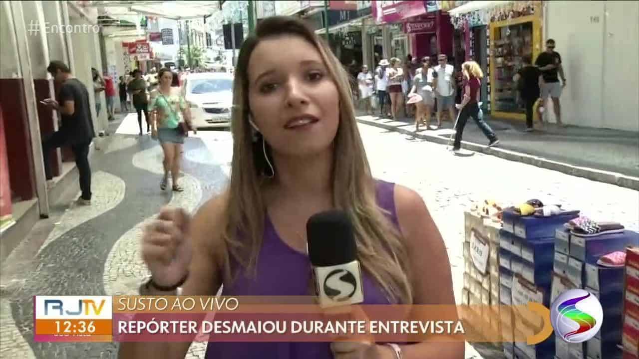 Repórter da Globo reaparece e toma atitude para não desmaiar novamente