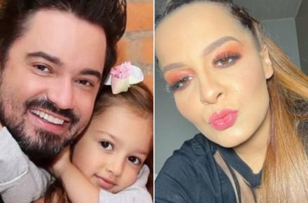 Maiara presenteia filha de Fernando e criança reage de forma inesperada