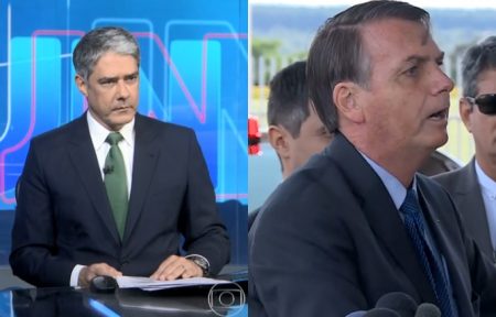 Reação de William Bonner após chilique de Bolsonaro repercute na web