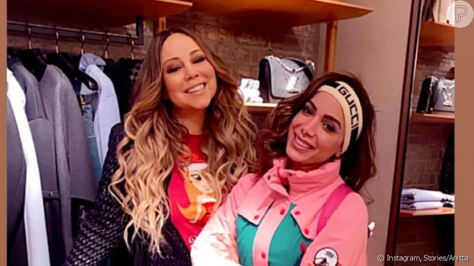 Após encontro, Anitta surge em vídeo de Natal de Mariah Carey