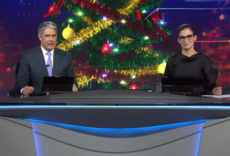 Bonner trabalha no feriadão e público do Jornal Nacional prestigia