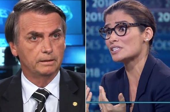 Bolsonaro divulga vídeo de Renata Vasconcellos e comemora no Twitter
