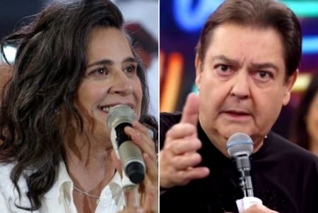 Faustão fala demais e acaba revelando a idade de Simone