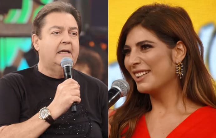 Fausto Silva provoca e coloca Andréia Sadi em saia justa na Globo