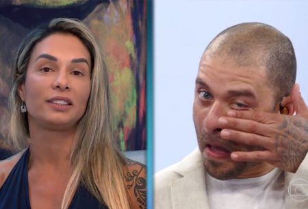 Ex-esposa de Diogo Nogueira surpreende no DomingÃ£o e