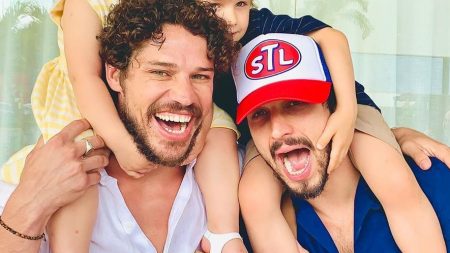 José Loreto e Romulo Estrela encantam ao promover encontro dos filhos