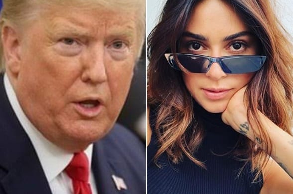 Thaila Ayala usa papel higiênico com rosto de Trump e divulga foto inesperada