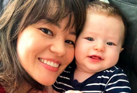 Geovanna Tominaga posa com o filho e encanta a web