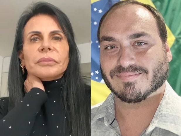 Gretchen alfineta Carlos Bolsonaro e diz que ele é apaixonado por Thammy