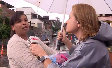 Repórter da Globo faz pergunta polêmica e deixa entrevistada constrangida