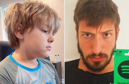 Vinícius Martinez usa cueca do filho de Neymar e acaba sendo flagrado
