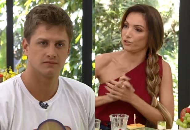 Eliminado do BBB 2020, Lucas ganha água no Mais Você após polêmica