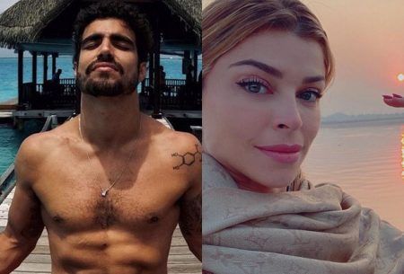 Caio Castro e Grazi Massafera se casam em ritual nas Ilhas Maldivas