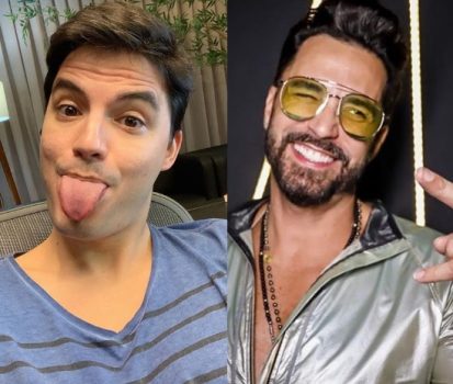 Felipe Neto zoa Latino e exibe cantor com visual inusitado