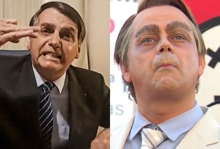 Bolsonaro surpreende e põe Carioca para dar entrevistas e bananas a jornalistas