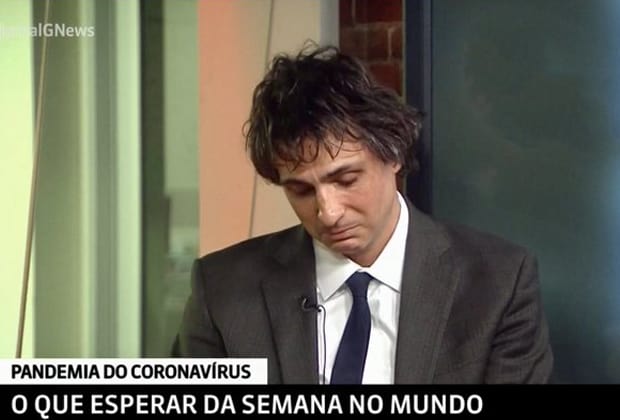 Comentarista da GloboNews chora ao vivo ao falar sobre coronavírus