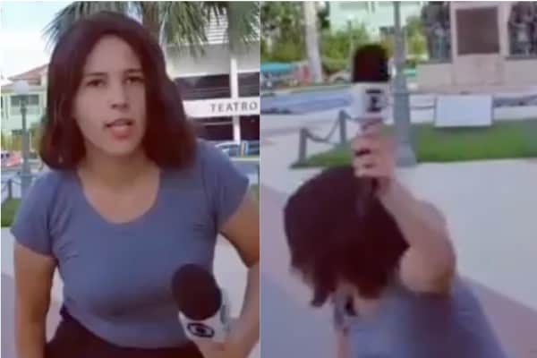 Repórter da Globo leva tombaço ao sentar em banquinho e vídeo viraliza