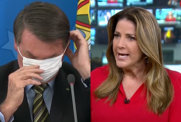 GloboNews sugere “quarentena verbal” a Bolsonaro e critica uso inadequado de máscara
