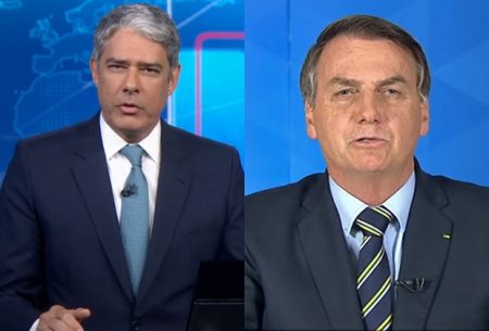 JN desmente Bolsonaro e Bonner manda fazer o contrário