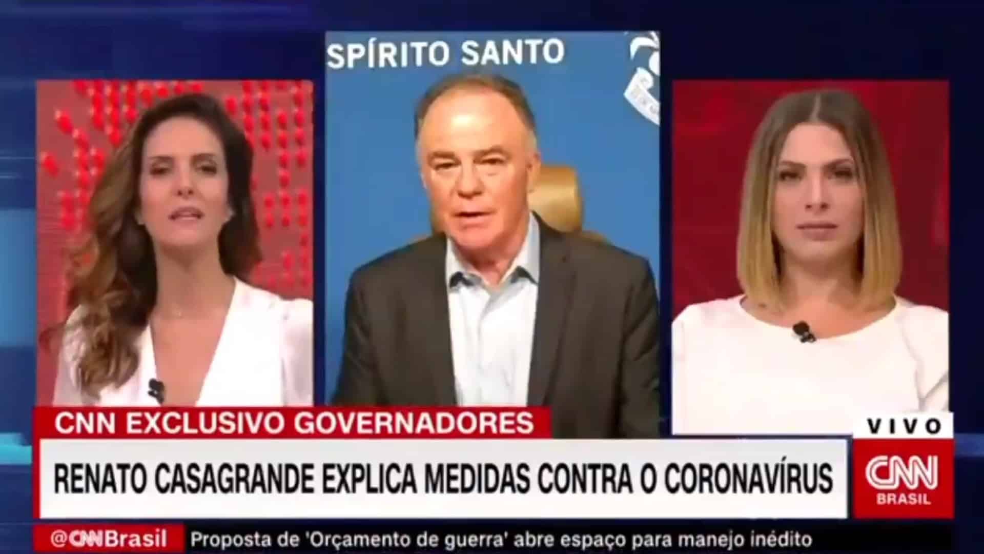 Governador capixaba troca as bolas na CNN Brasil e confunde Monalisa Perrone