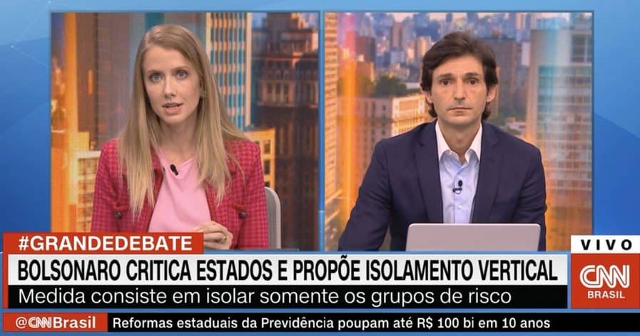 Gabriela Prioli “janta” colega na CNN Brasil por causa de Bolsonaro e conquista a web