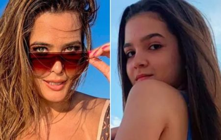 Mel Maia mostra o corpão com biquíni fininho e até Geisy Arruda fica surpresa