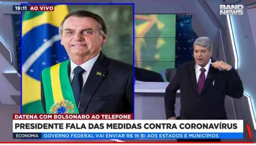 Após ser desmascarado, Jair Bolsonaro se desculpa na Band