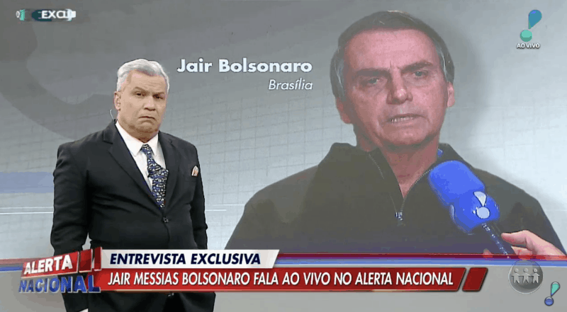 Sikêra Jr reproduz fake news em entrevista com Bolsonaro