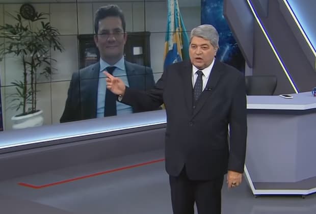 Datena comete gafe e chama Sérgio Moro de “presidente” no Brasil Urgente