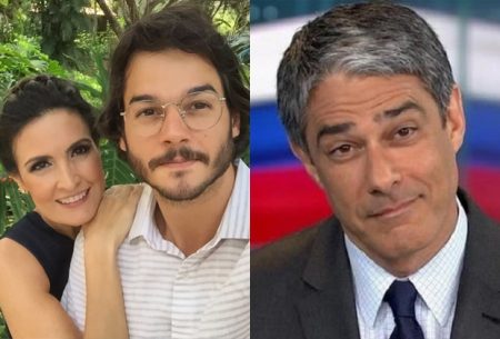 Fátima Bernardes se atrapalha e chama Túlio Gadêlha de William Bonner