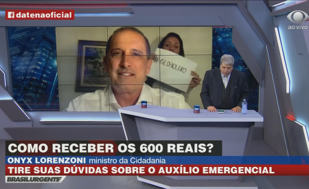 Mulher xinga a Globo na Band e Datena desabafa sobre ataques à imprensa