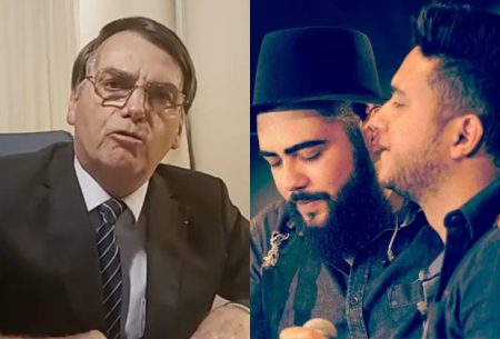 Henrique e Juliano soltam slogan de campanha de Bolsonaro, que reage