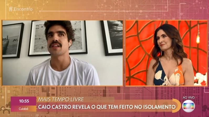 Ao vivo, Caio Castro faz desabafo inusitado para Fátima Bernardes