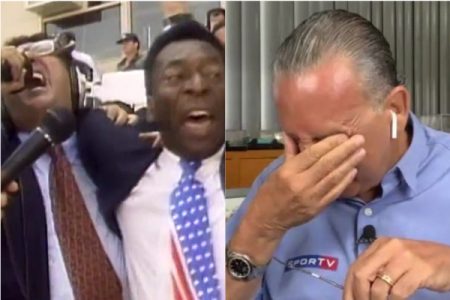 Galvão Bueno se emociona ao relembrar conquista do Tetracampeonato do Brasil