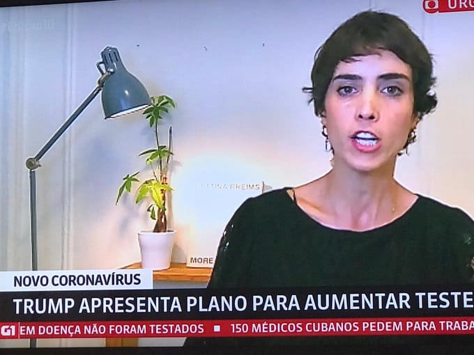 Jornalista da GloboNews surge com planta estranha e intriga internautas