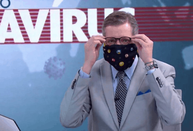 Globo determina uso de máscaras em links e matérias do jornalismo