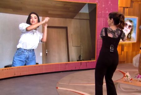 Fátima Bernardes surpreende e faz coreografia de Manu Gavassi no Encontro