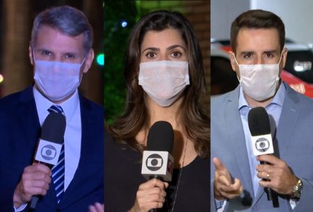 Repórteres surgem de máscara na Globo e dão o que falar na web