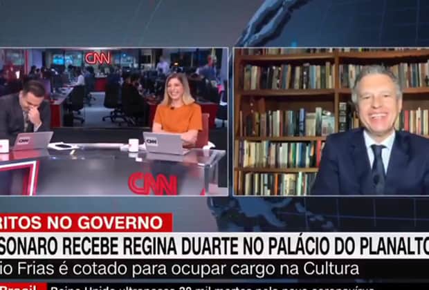Âncoras da CNN Brasil surpreendem e dão risada de notícia com Mário Frias